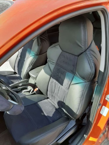 Экстрим  чехлы универсальные экокожа черная алькантара серая комплект    фото 1