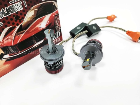 ZMB M8Pro лампы LED 2шт H4 12В 60W 5500K 4500Lm  с обманкой гарантия 3мес    фото 2