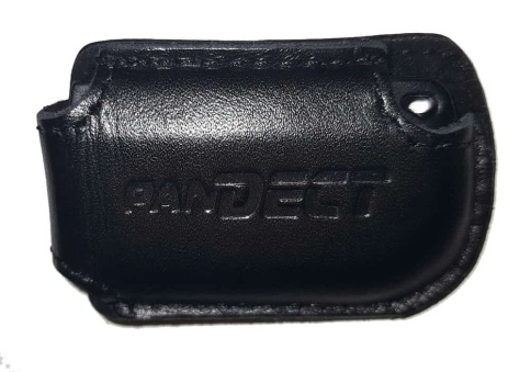 Чехол для метки иммобилайзера автосигнализации Pandora с кольцом черная кожа фото 5