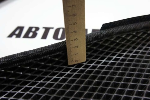 EVA ЭВА 3D коврики в салон ВАЗ 2109 2114 2115 черный рисунок ромб комплект 5шт    фото 2