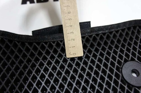 EVA ЭВА 3D коврики в салон Ford Focus 3 2010-2019г черный рисунок ромб комплект 5шт    фото 5