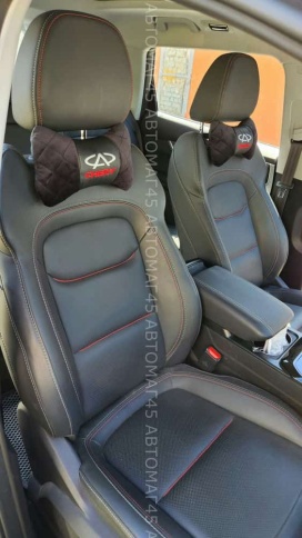 Подушка  под шею с лого Chery 2шт фото 5