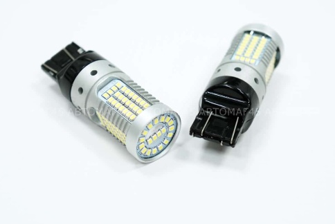 C2R  лампа светодиодная T20 21/5W не биполяр 119SMD canbus без цоколя 5000K 420Lm двухконт белая 2шт фото 7