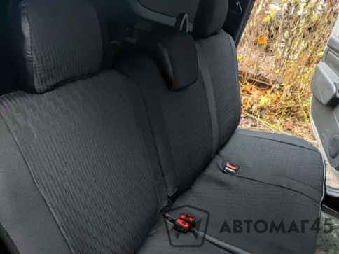 Авточехлы  Lada Largus Ларгус FL с 02/21 5 местный 2/3 жаккард черный A10   фото 6