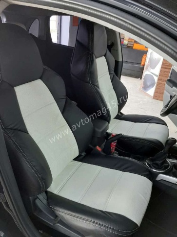 Экстрим  чехлы универсальные экокожа черный белый комплект    фото 1