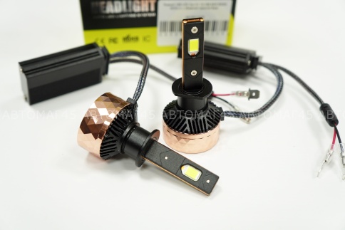 Ruzoom V80 LED 2шт H1 10-16В 90W 6000K 9000Lm с обманкой гарантия 6мес    фото 2