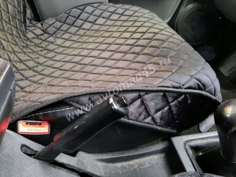 888-а  Накидки на сиденье с боками велюр черный 2шт    фото 6
