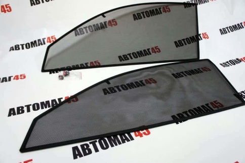 BRENZO  каркасные шторки на магнитах Nissan Primera Примера кузов P12 02-08г передн 2шт станд 10% фото 7