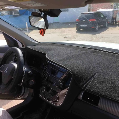 Накидка на панель Mitsubishi Outlander 3 Мицубиси Аутлендер 3 с 2012г карпет  фото 2