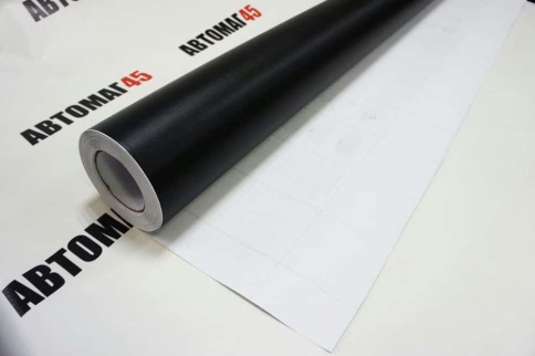 KSF  Автовинил черный супер матовый с шагренью 1м х 1,5м    фото 2