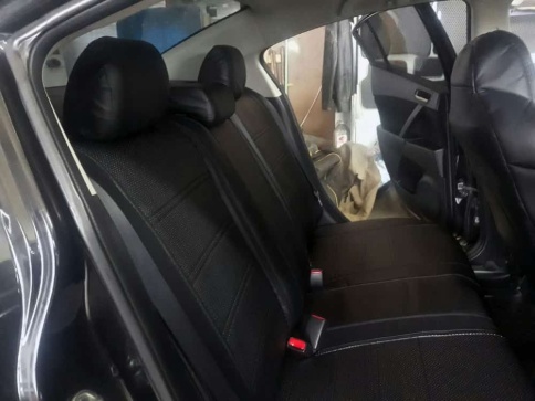 Экстрим  чехлы универсальные экокожа черный черный комплект    фото 6