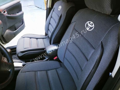 Авточехлы  Toyota Corolla Тойота Королла 2001-2007г х/б левый руль кузов 120 жаккард серый Ижевск   фото 5