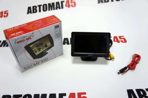 Sho-Me Монитор 43D  универсальный автомобильный 4,3" 480x72    фото 4