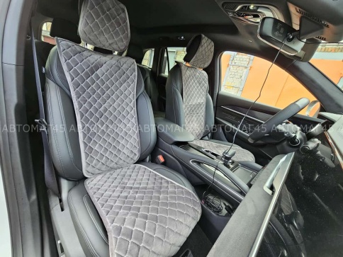 Автотренд  Накидки на сиденье на силиконе велюр узкий сигара серый 2шт    фото 7