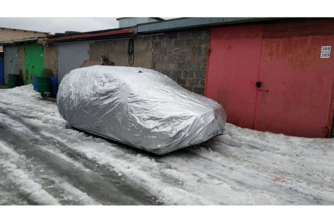 Autoprofi автомобильный тент всесезонный водонепроницаемый кроссовер SUV-450 размер M 450х185х145см фото 3