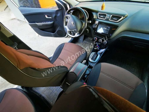 Авточехлы  Hyundai Solaris Хендай Солярис 2011-2017г жаккард черный    фото 7