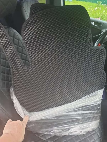 EVA ЭВА  коврики в салон Volkswagen Tiguan 1 2006-2017г черные рисунок ромб  5шт    фото 2