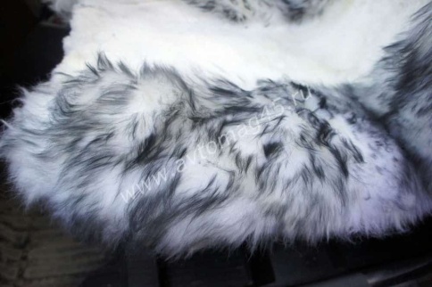 Накидки  комбинированные бело-серый Maximal 140х55см 2шт    фото 7