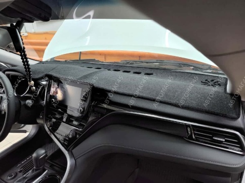 Накидка на панель Toyota Camry Тойота Камри V70 2017-2022г карпет  фото 3