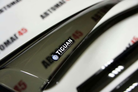 VAD  дефлекторы окон Volkswagen Tiguan 1 Фольцваген Тигуан 1 2006-2017г комплект 4шт    фото 4