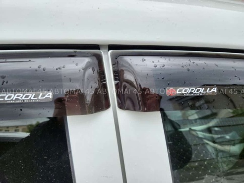 VAD  дефлекторы окон Toyota Corolla Тойота Королла седан 2007-2013г комплект 4шт    фото 6