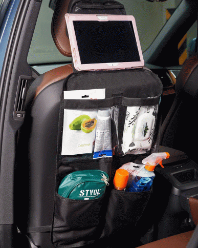 STVOL органайзер на спинку сиденья с карманом для планшета 40х81см    фото 1