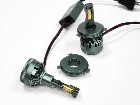 C2R V45 лампы LED 2шт H4 12В 50W 5500K 4500Lm  с обманкой гарантия 6мес    фото 4