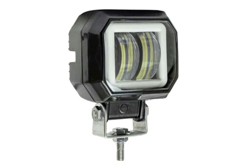 C2R Светодиодная  фара дальний свет квадрат 2 диода + дхо 15W 12-32V 1500Lm 1шт гарантия 1 мес    фото 4