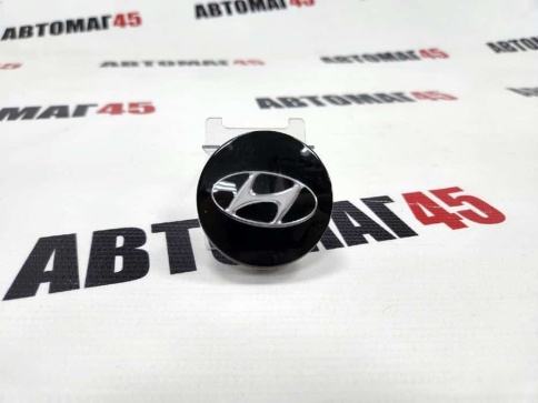 Колпачок ступицы Hyundai 60/55 черный лак TechLine Кик Слик (215521) фото 1