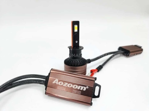 AOZOOM лампы LED 2шт H1 12В 55W 5500K 6000Lm  с обманкой гарантия 6мес    фото 4