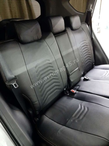 Авточехлы  Toyota RAV4 Тойота Рав4 2012-2019г XA40 экокожа черная Maximal Vip    фото 3