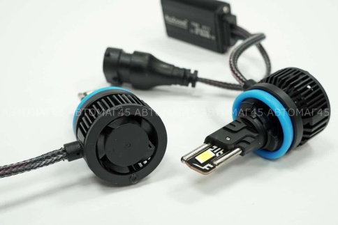 Ruzoom T55  светодиодные лампы LED 2шт H11 12В 55W 6000K 5500Lm гарантия 6мес    фото 3