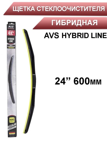 AVS  щетка стеклоочистителя Hybrid Line гибридная 600мм    фото 1