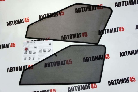 BRENZO  каркасные шторки на магнитах Kia Seltos Киа Селтос 2019-2022г передние 2шт стандарт 10%    фото 4