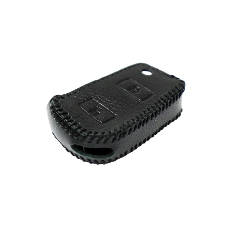 Чехол  под выкидной ключ Toyota Camry Reiz Yaris Rav4 кожа с плетеной строчкой фото 2