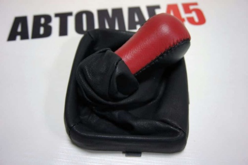 Azard  Ручка КПП с чехлом ВАЗ 2113 2114 2115 экокожа черно-красная    фото 8