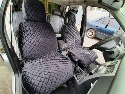888-а  Накидки на сиденье с боками велюр черный 2шт    фото 1