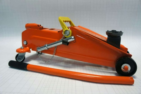 Airline  домкрат 2,3т гидравлический подкатной с фиксатором кейс высота 140-350мм    фото 2