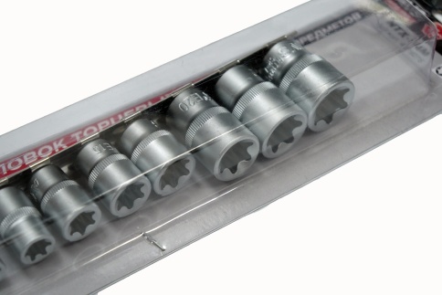 AVS  Набор головок Torx 1/4" 3/8" 1/2" 14шт фото 3