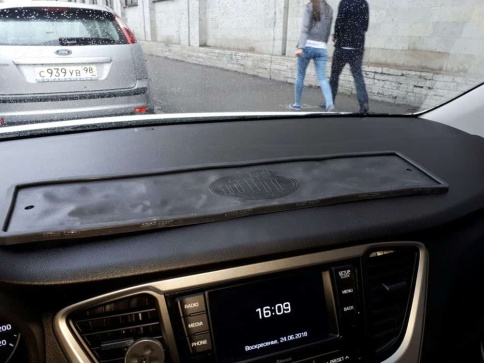 ПТП64 рамка номерного знака силиконовая без основы черная 1шт    фото 4