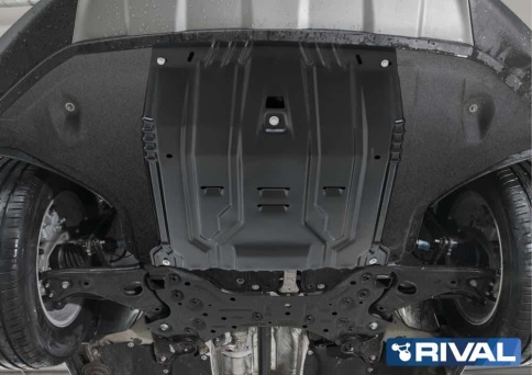 Защита картера и КПП крепеж сталь Sportage 4 16-22г Tucson 3 16-21г Sorento 3 14г Santa Fe 4 18-20г  фото 4