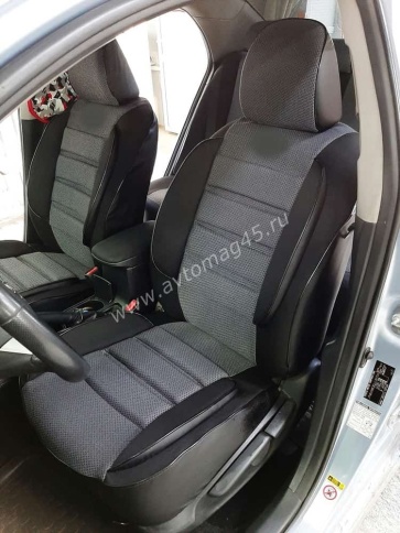 Авточехлы  Toyota Corolla Тойота Королла 2013-2019г кузов 160 180 жаккард серый Ижевск     фото 5