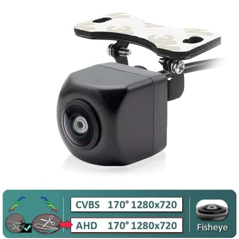 ET1391 Универсальная камера заднего вида HD 728*628 парковочные линии рыбий глаз угол 170 гар 6мес фото 7