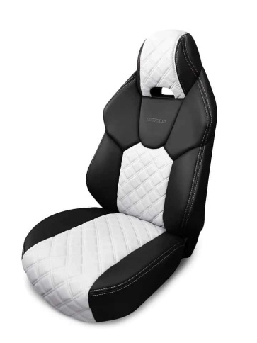 Динас  чехлы универсальные LAMBO экокожа Ромбы черный белый комплект    фото 1