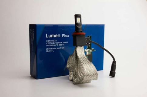 Lumen  Flex H11 светодиодная лампа LED 1шт H8/H9/H16 12В 25W 6000K 4200Lm гарантия 6мес фото 1