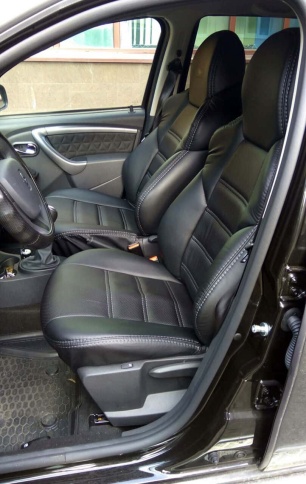 Драйв  чехлы универсальные экокожа черный черный комплект    фото 6