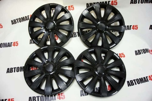 Star  Колпаки R14 черный Карат комплект    фото 1