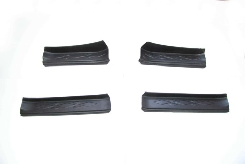 Накладки на пороги Renault Kaptur Рено Каптур 2016-2022г 4 шт пластик фото 1