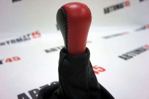 Azard  Ручка КПП с чехлом ВАЗ 2113 2114 2115 экокожа черно-красная    фото 5