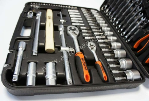 Автодело  набор инструментов 101 предмет 1/2" 1/4"    фото 6